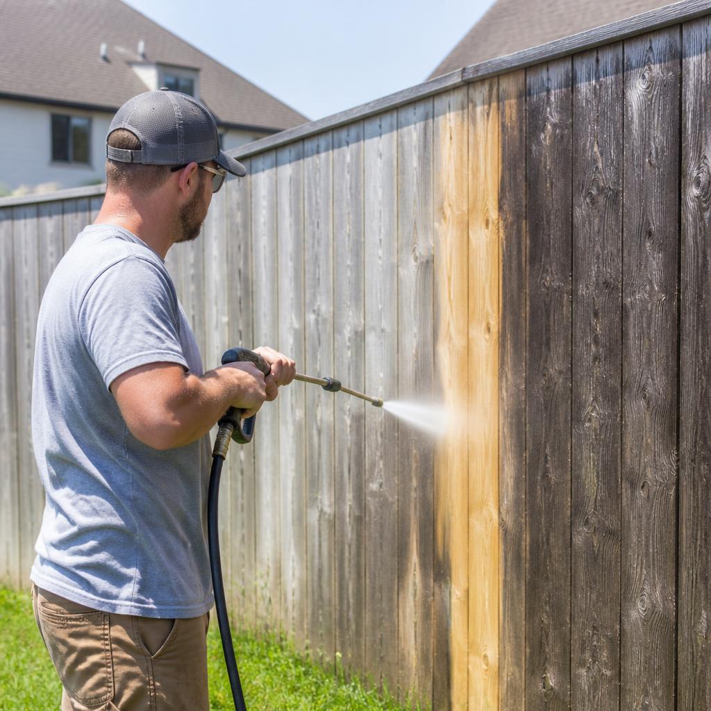 McKinney • Fence Cleaning